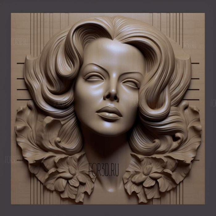 Hedy Lamarr 4 stl model for CNC